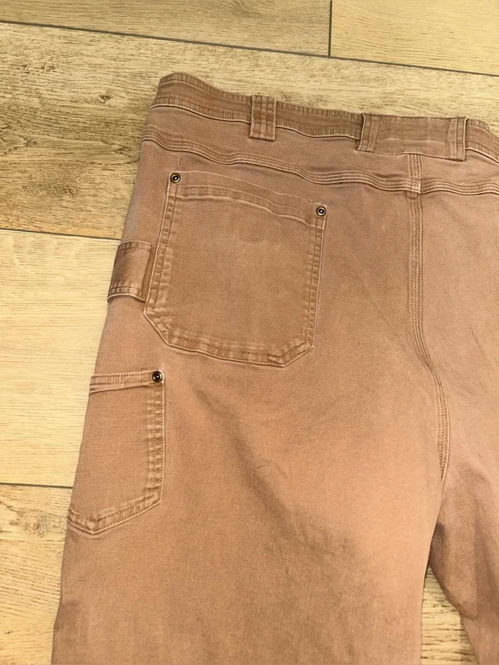 Duluth Trading Co Mens Flex Fire Hose Work Pants Brown 46x32 (29) Relaxed Fit